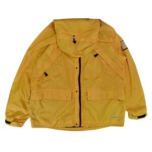 Timberland Performance Yellow Hooded Anorak Jacket XL Lightweight Outdoor
